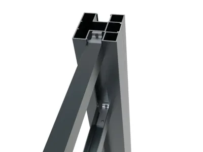 WPC Boston U-Leiste Aluminium Produktbild #2
