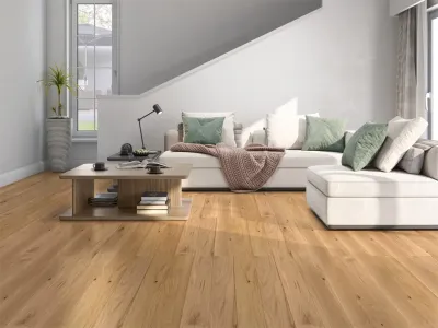 Massivholzdiele Eiche Rustikal RM gebürstet naturgeölt Produktbild #6