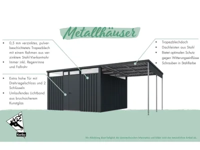 Metall-Gerätehaus "Østen 3" Produktbild #3