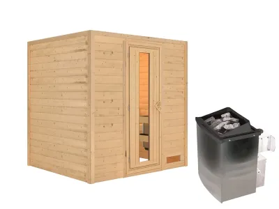 Sauna Massivholzsauna Anja, inkl. 9 kW Ofen mit integrierter Steuerung Produktbild #5