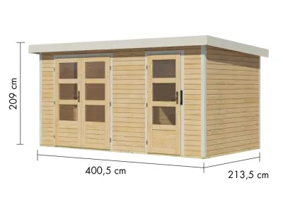 Gartenhaus Merkur 19 mm Produktbild #4