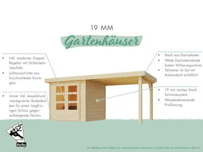 Gartenhaus Retola 4 Set terragrau Produktbild #8