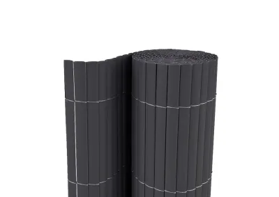 PVC-Sichtschutzzaun - Sichtschutzmatte anthrazit Produktbild #7