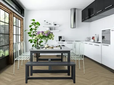 Vinylboden The Floor SPC Herringbone York Eiche P6002 Fischgrät Produktbild #5