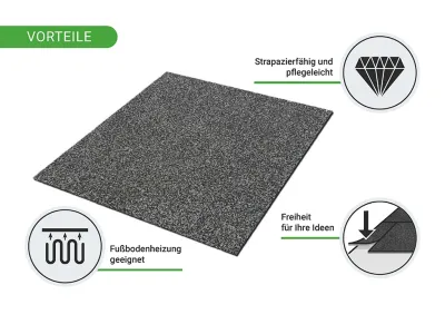 Teppichfliese Nadelfilz Jersey 50 x 50 6 mm stark Produktbild #14