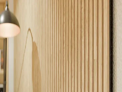 Akustikpaneele Wandverkleidung Oiled Oak 240 cm Filz schwarz Produktbild #7