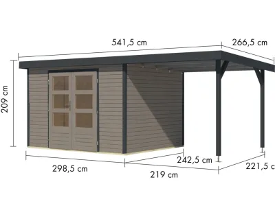 Gartenhaus Jupiter 5 19 mm Produktbild #5