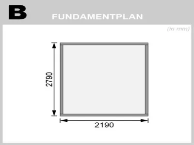 Gartenhaus Blockbohlenhaus Bastrup 4 28 mm anthrazit Produktbild #5