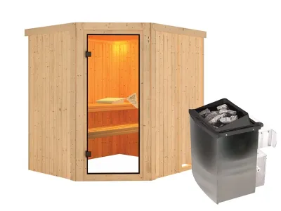 Sauna Systemsauna Siirin, inkl. 9 kW Ofen mit integrierter Steuerung Produktbild #4