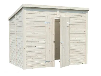 Gerätehaus Leif 4,2 m² 16 mm transparent tauchimprägniert Produktbild #1