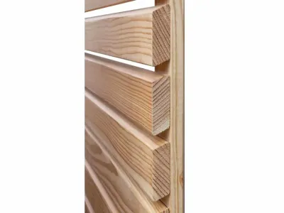 Sichtschutzzaun Rhombus Lärche Produktbild #2
