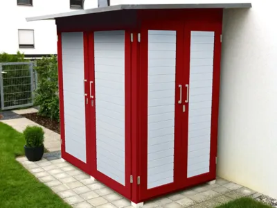 Gerätehaus Garten [Q] Kompakt schwedenrot Produktbild #1