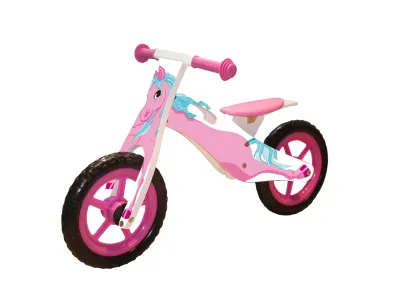 Lernlaufrad Pony Weiß / Rosa Produktbild #1