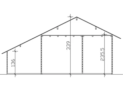 Gartenhaus Blockbohlenhaus Esbjerg 3 45 mm naturbelassen Produktbild #4