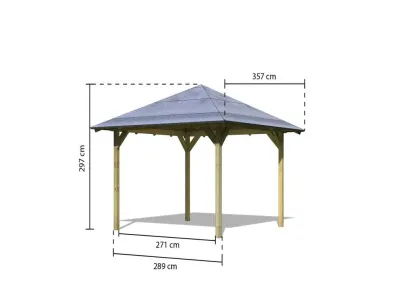 Pavillon Cordoba ECO kesseldruckimprägniert Produktbild #4