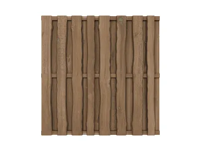 Sichtschutzzaun Natura Kiefer braun kesseldruckimprägniert Produktbild #1