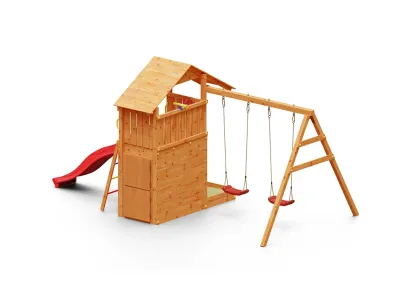 Spielturm Smart 7 teakfarben Produktbild #4