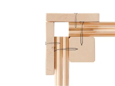 Saunahaus Mainburg 5 naturbelassen 38 mm inkl. klassischer Saunaofen 9 kW + ext. Steuerung Produktbild #15