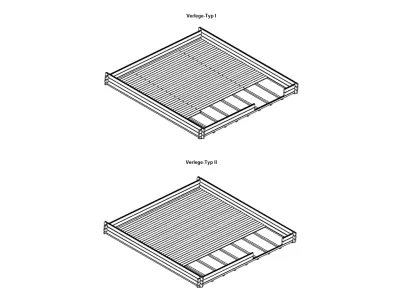 Fußbodenpaket 7,5 m² (5x 1,5 m²) für Gartenhäuser Produktbild #2