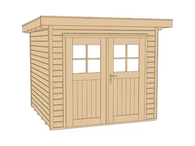 Gerätehaus 227 Gr. 2 21 mm naturbelassen Produktbild #3