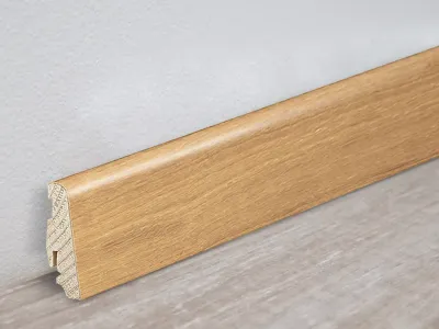 Steck-Sockelleiste Eiche furniert, matt versiegelt Produktbild #1