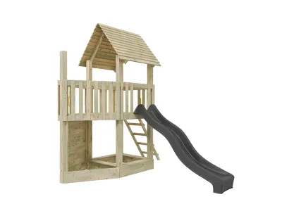 Spielturm Ship Tower KDI inkl. Rutsche grau Produktbild #8
