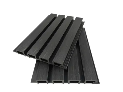 WPC 4-fach Rhombusprofil Charcoal co-extrudiert Produktbild #2