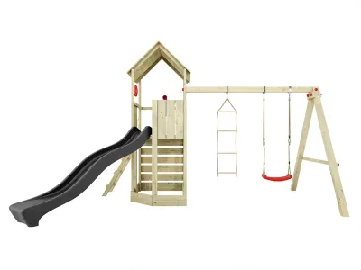 Spielturm Big Monkey KDI inkl. Rutsche grau Produktbild #6