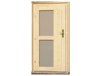 Saunahaus Mikka mit Milchglastür, inkl. 9 kW Saunaofen mit externer Steuerung Produktbild #7