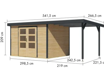 Gartenhaus Jupiter 5 19 mm Produktbild #4