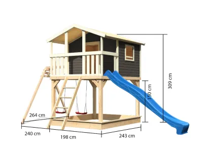 Stelzenhaus Benjamin SET terragrau Produktbild #4