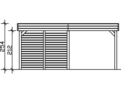 Carport SPARSET Friesland inkl. Abstellraum Produktbild #5