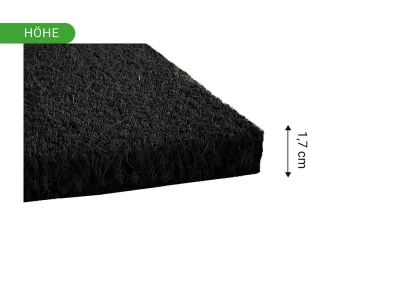 Kokosmatte Schwarz Fußmatte Fußabtreter Schmutzfangmatte Türmatte Fußabstreifer Produktbild #14