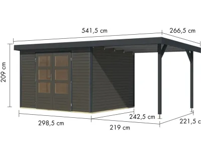 Gartenhaus Jupiter 5 19 mm Produktbild #4