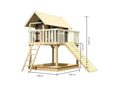 Stelzenhaus Fidel SET terragrau Produktbild #4