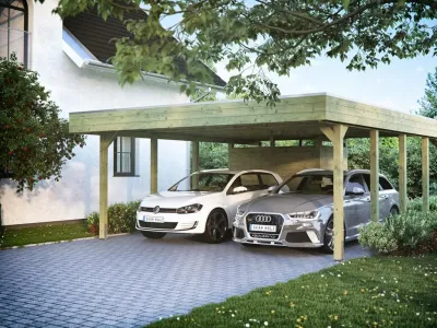Carport SPARSET Friesland inkl. Abstellraum Produktbild #1