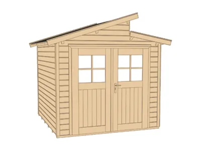 Gartenhaus 226 Gr. 1 21 mm naturbelassen Produktbild #3
