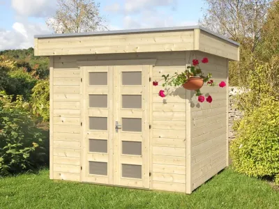Gartenhaus Venlo 1 28 mm naturbelassen Produktbild #1