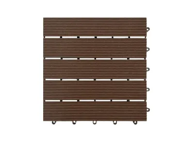Terrassenfliese 30x30 aus Kunststoff Braun Produktbild #1