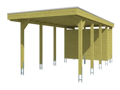 Carport SPARSET Friesland inkl. Abstellraum Produktbild #2
