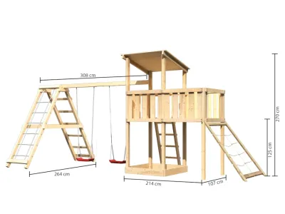 Spielturm Anna naturbelassen mit Varianten Produktbild #9