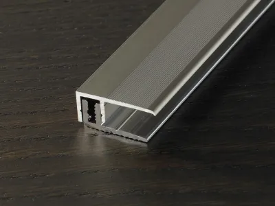 Abschlussprofil PROVARIO Universal Aluminium eloxiert Edelstahl Produktbild #1