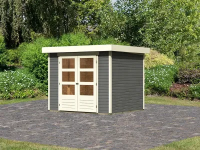 Gartenhaus Askola 3 19 mm terragrau Produktbild #6