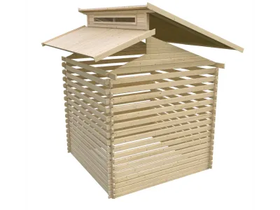 Gartenhaus BBH Värmland 2 28 mm natur Produktbild #7