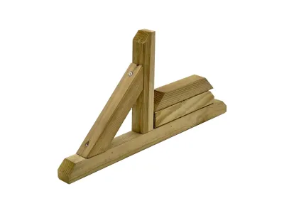 Stellfuß Standfuß für Zaunelemente KDI grün Produktbild #2