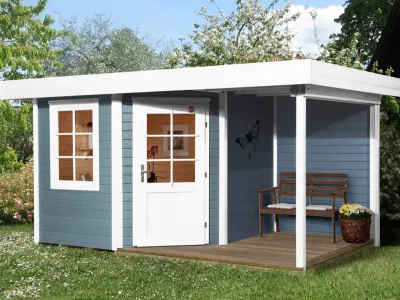 Gartenhaus Designhaus 213 A Gr. 2 28 mm grau Produktbild #1