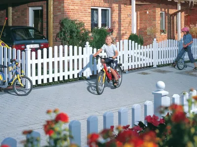 Vorgartenzaun LONGLIFE CARA Hauptelement Weiß Produktbild #6