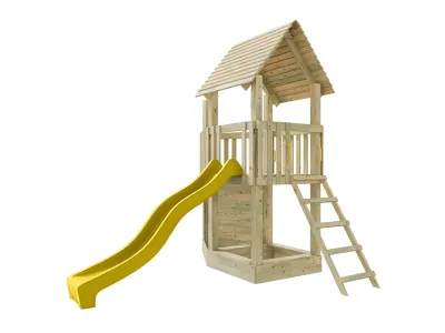 Spielturm Ship Tower KDI inkl. Rutsche gelb Produktbild #11