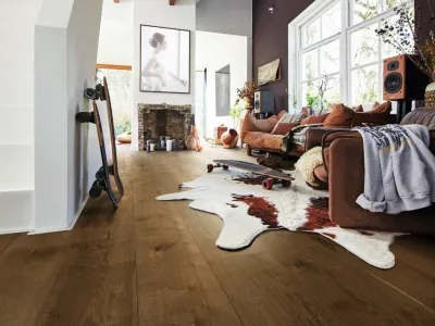 Lindura HD 400 Eiche authentic olivgrau 8903 Landhausdiele Gebürstet Produktbild #3