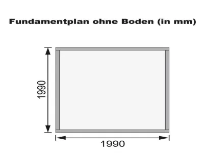 Gartenhaus Kandern 1 28 mm naturbelassen Produktbild #4